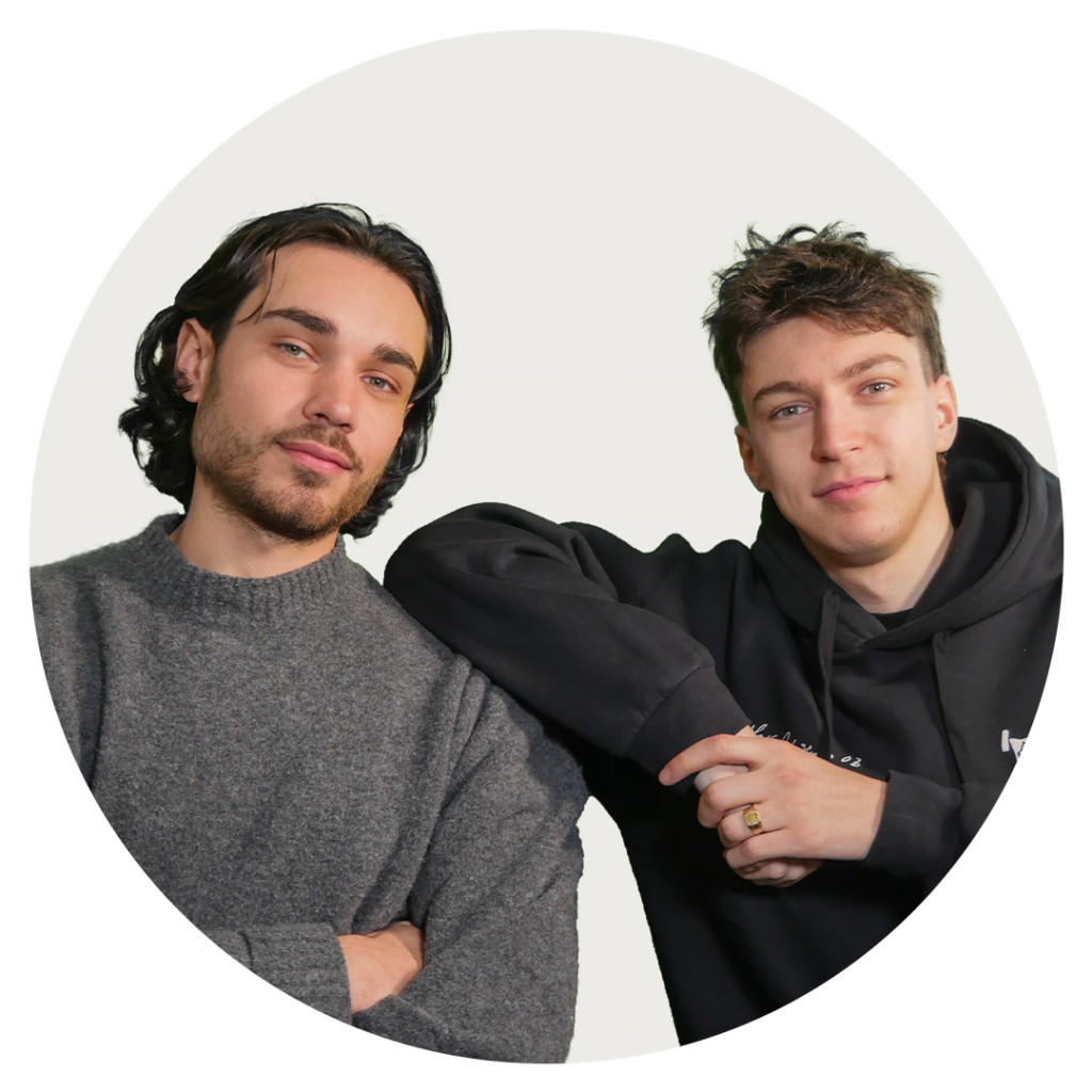 Kenzo Lelieur et Maxence Lelieur, les fondateurs de Trust Agencies